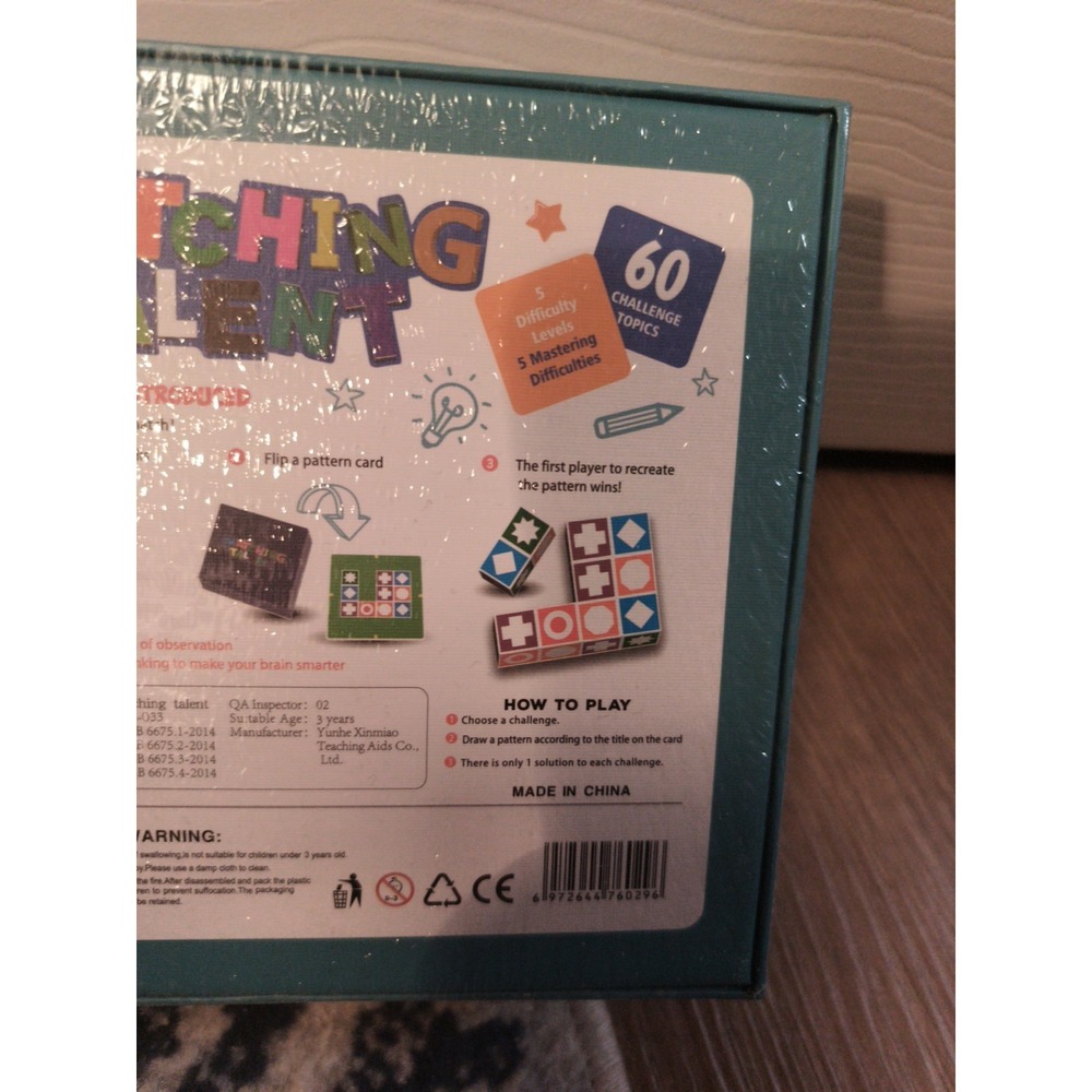 New Matching Talent Preschool Puzzle Game  Educational Thinking Skill toy Sealed - Picture 7 of 8